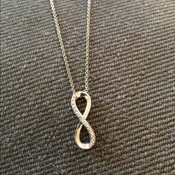 New with Tags- Sterling Silver Infinity Necklace