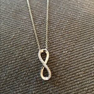 New with Tags- Sterling Silver Infinity Necklace