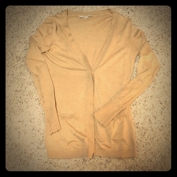 Long khaki cardigan