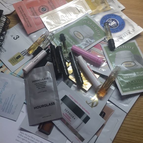 Three free samples for each purchase