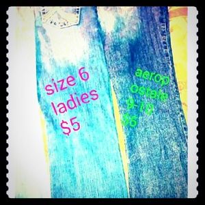 Ladies jeans.  Size brand and price on pics