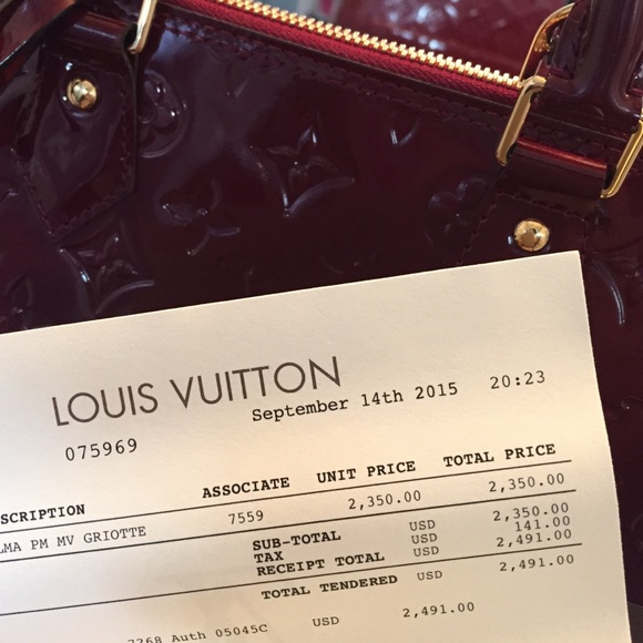 LV Monogram Alma PM Griotte - Picture 2 of 4