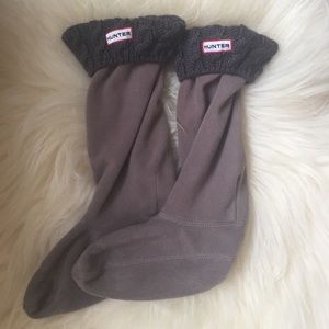 Hunter Original Tall Cable Knit Cuff Welly Socks