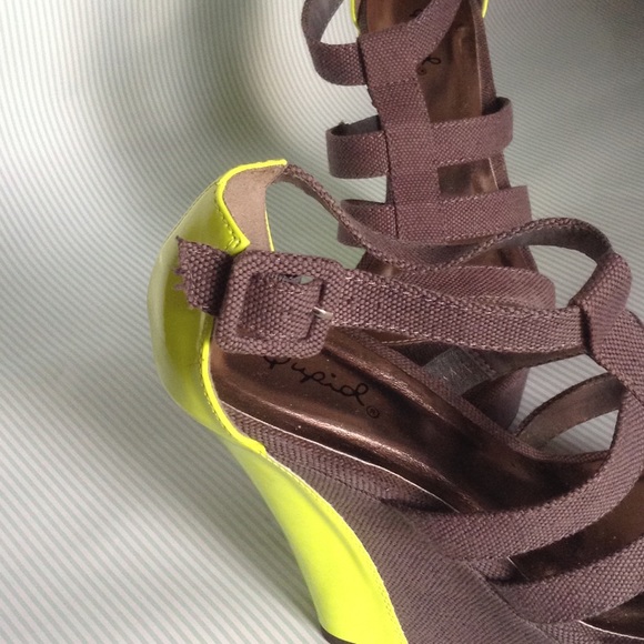 Qupid neon color block wedges - Picture 3 of 4