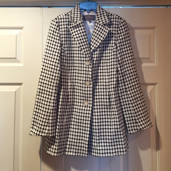 Ann Taylor navy and ivory jacket
