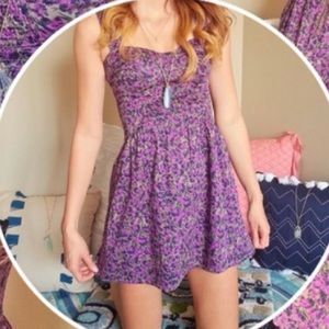Free People Purple Floral Dress