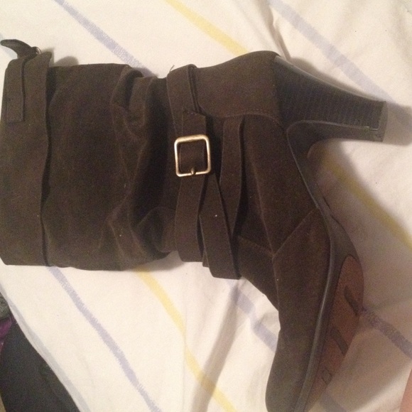 Brown Boots. 2 1/2 inch heel. Perfect condition.