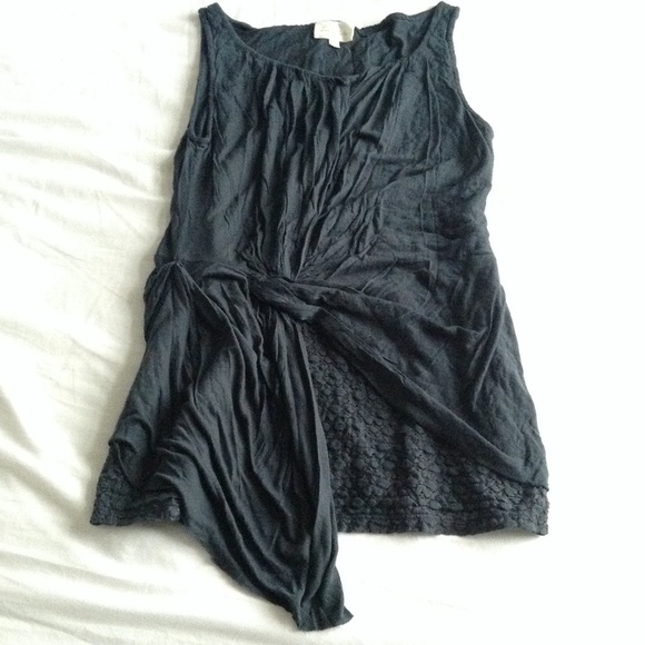 Anthropologie Deletta forest green top