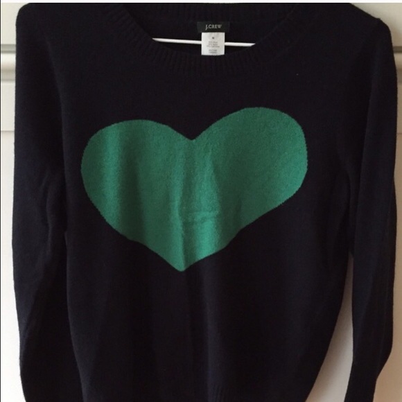 J. Crew Heart sweater