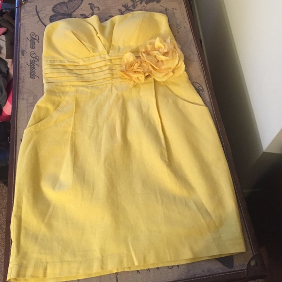 Yellow Linen Dress