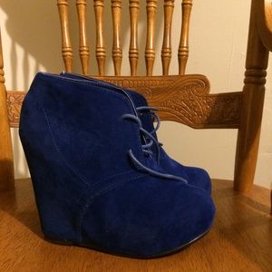Electric Blue Booties