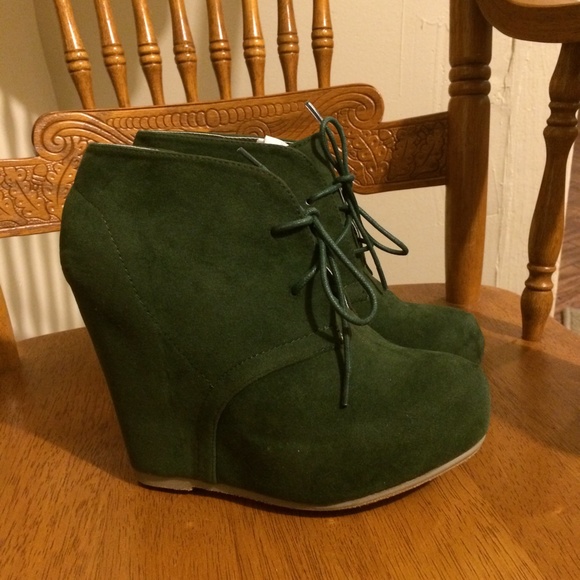Army green booties