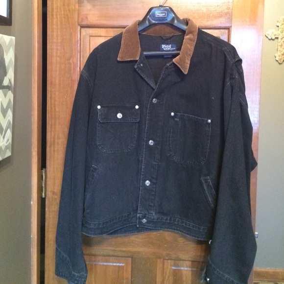 Ralph Lauren Other - Ralph Lauren Mens black denim jacket like NEW XL