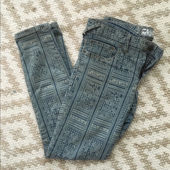 FREE PEOPLE ankle skinny jeans
