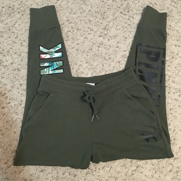 PINK Vs tropical gym pant NWOT - Picture 2 of 3