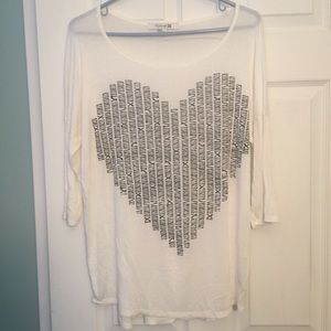 Forever 21 Heart Shirt