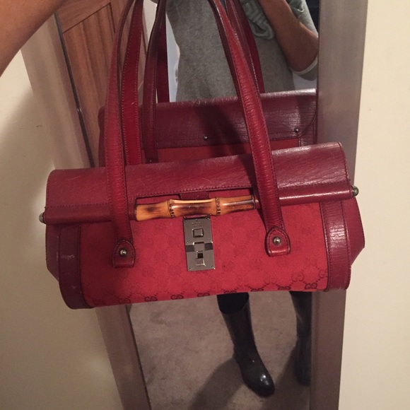 Deep red Gucci top handle bag - Picture 3 of 4
