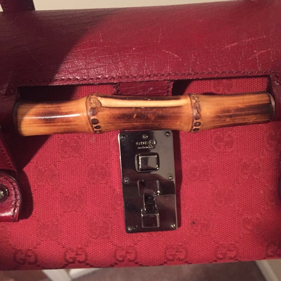 Deep red Gucci top handle bag - Picture 4 of 4