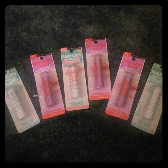 6 NWT baby lips lip balms