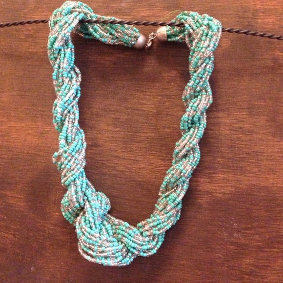 Turquoise Beaded Necklace - Picture 2 of 3