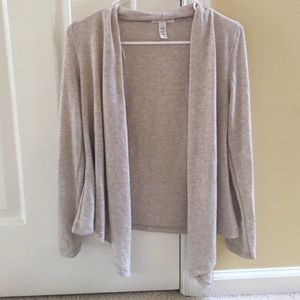 cream cardigan