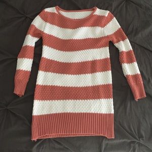 Striped sweater dress tunic