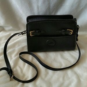 Dooney & Bourke black leather crossbody bag