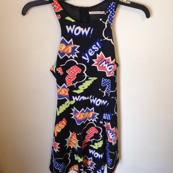 Black comic dress