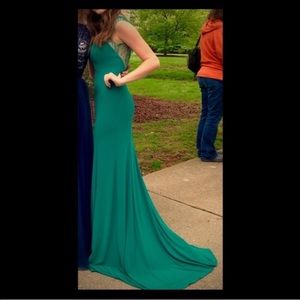 Prom Dress| Emerald green