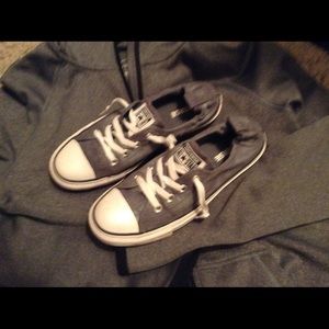 Charcoal gray converse