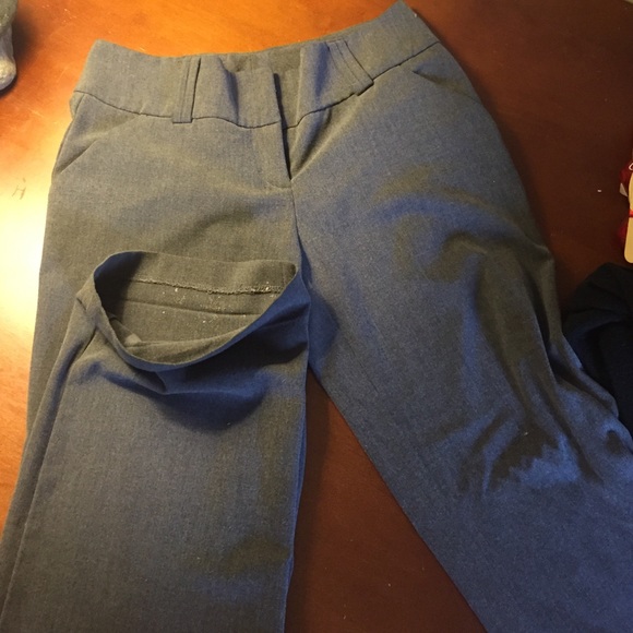 Grey flare dress pants