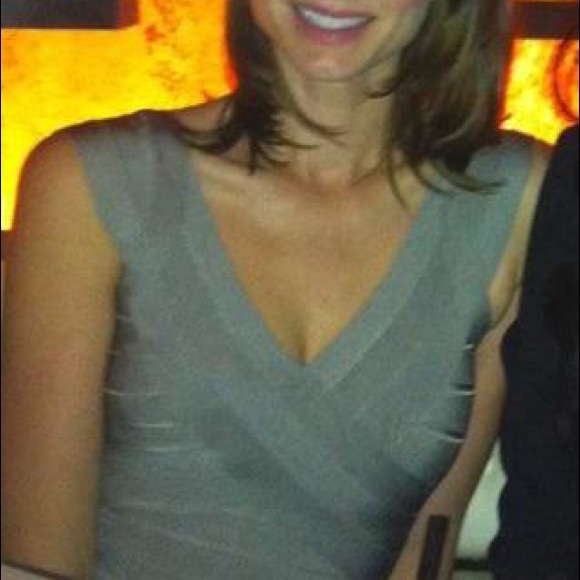 Herve Leger Grey Dress