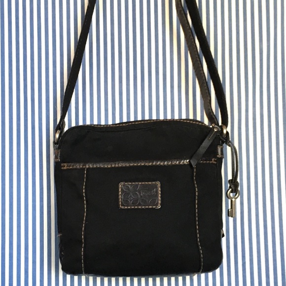 Fossil Handbags - Canvas and Leather Fossil Bag