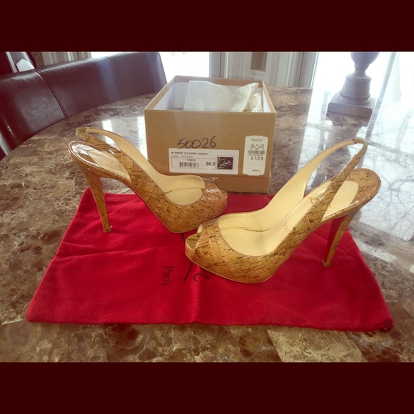Christian Louboutin  No Prive 120 Cork Lucido 36.5