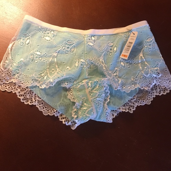 FREE With any purchase.Aqua and lace booty panties