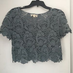 Lace crop top