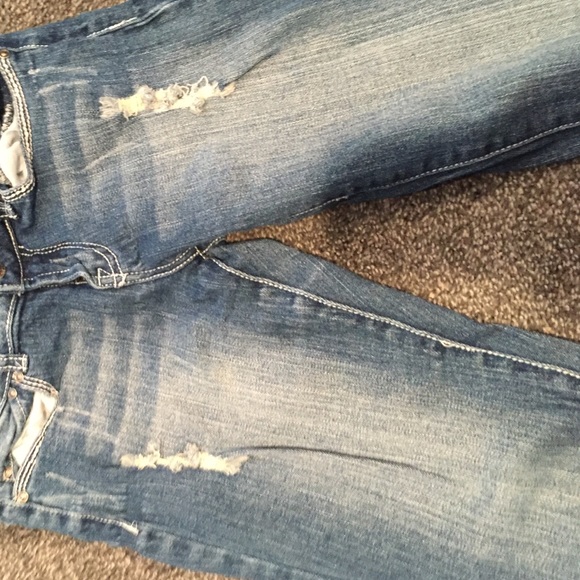 Red Rivet Jeans - Picture 3 of 4