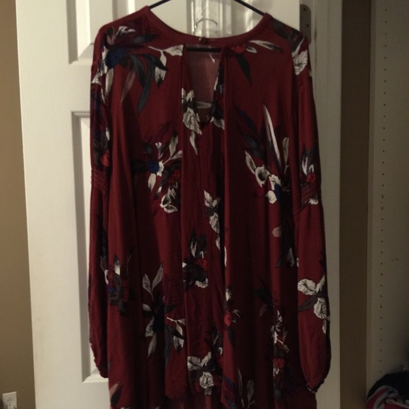 Free People tunic rust medium