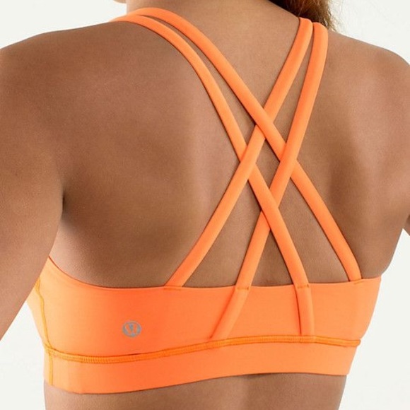lululemon athletica Other - Orange energy bra size 6
