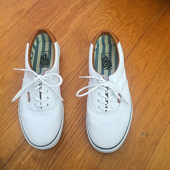 Authentic white vans