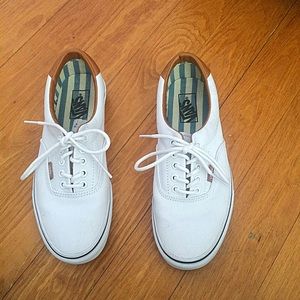 Authentic white vans