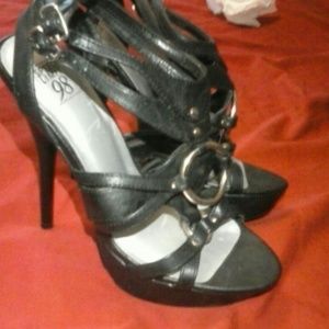 Black speed limit 98 heels