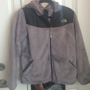 Fuzzy North Face with good