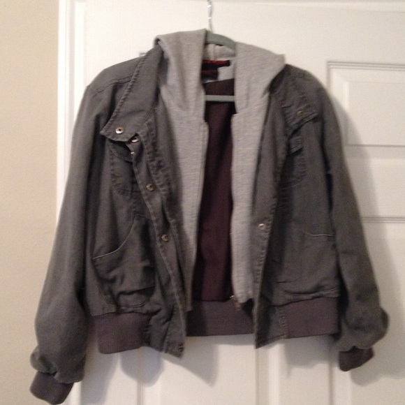 Cute faux layered jacket