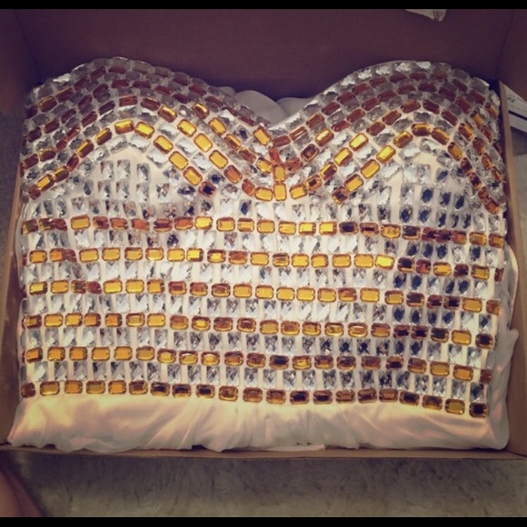 Never worn white prom dress