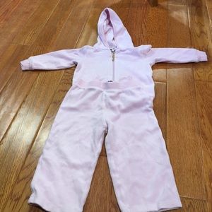 Juicy couture baby pink velour sweat suit