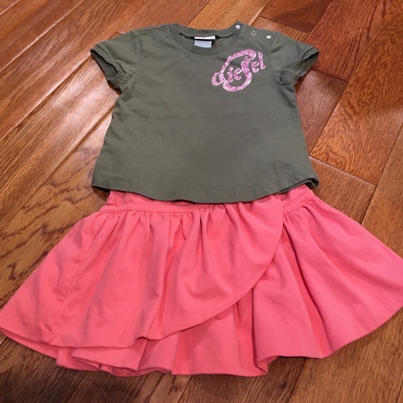 Diesel baby t- shirt and skirt