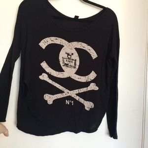 Chanel Paris crossbones shirt