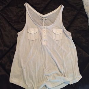 White tank w buttons