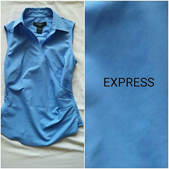 Faux Wrap Sleeveless Top